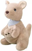 Pliušinis žaislas Kengūra su jaunikliu, 23 cm