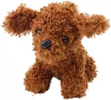 Pliušinis žaislas Šuo Pudelis, 20 cm, rudas