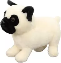 Pliušinis žaislas Šuo Mopsas, 19 cm