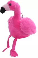 Pliušinis žaislas - pakabukas Flamingas, 12 cm, rožinis