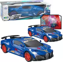 Sportinis automobilis su kliūčių jutikliu, garso ir šviesos efektais, mėlynas