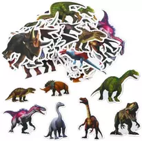 Lipdukų rinkinys Dinozaurai, 4-7 cm, 50 vnt.