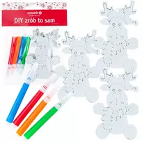 Kūrybinis kalėdinių žaisliukų spalvinimo rinkinys (1 vnt.)