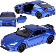 Sportinis automobilis Toyota GR86 su garso ir šviesos efektais, mėlynas