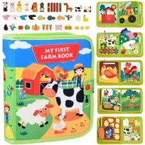 Sensorinė edukacinė veiklos knygutė "My First Farm Book"