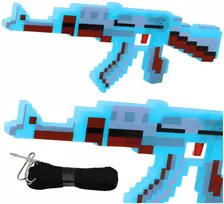 Žaislinis šautuvas Pixel su šviesos ir garso efektais, 39 cm, mėlynas