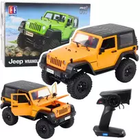 Nuotoliniu būdu valdomas automobilis Jeep Wrangler, oranžinis