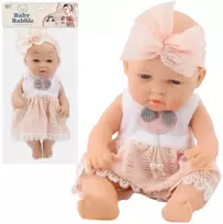 Lėlė su suknele ir galvos juosta, 30 cm