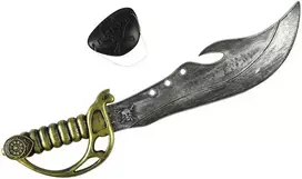Rappa Pirate saber with eyepatch 46 cm
