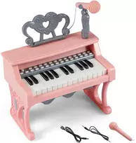 Promotions Mini pianinas-klaviatūra, 30.5x17.5x32.5 cm, rožinė, muzikinis žaislas