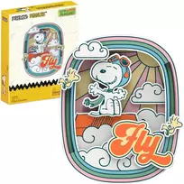 „Puremind“ sulankstomas medinis „Snoopy Peanuts“ magnetinis „Pilot Dreams“ 3D dėlionė