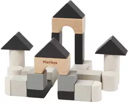 PlanToys kelioninės medinės kaladėlės - mini konstravimo rinkinys (PT4129)