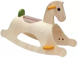 PlanToys lavinamoji priemonė - supamas arkliukas Palomino (PT3504)