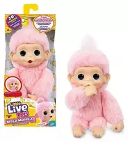 Maskotka Interaktyvus pliušinis žaislas „Little Live Pets“ – mini beždžionėlė Luna Lemon