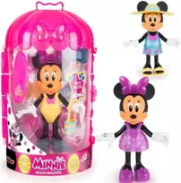 Disney Mini paplūdimio lėlė Minnie Mouse + drabužių spintos komplektai