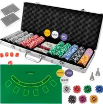 Pokerio 500 žetonų rinkinys