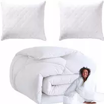 Antialerginis miego rinkinys: antklodė 160×200 cm + 2 pagalvės 70×80 cm, visiems metų laikams