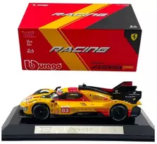 Bburago BBU 1:43 Ferrari Racing 499P geltonas 36317
