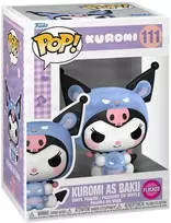 FUNKO POP! Vinilinė figūrėlė: Kuromi - Kuromi As Baku Flocked, 9 cm