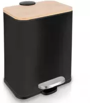 Songmics Orion šiukšliadėžė su pedalu, 5 l, juoda, siaura