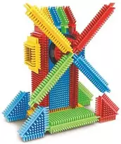 Miniland Zabawki Edukacyjne Pegy plytos - malūnas