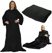 Pledas su rankovėmis XXL – šiltas fleece tipo oversize megztinis
