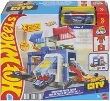 Mattel HOT WHEELS CITY rinkinys – Centrinė policijos stotis (JHL74)