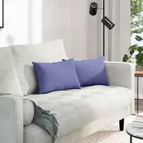 Sofa Pagalvės 2 pcs Džinsinės mėlynos 50 x 30 cm audinys