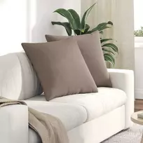 Sofa Pagalvės 2 pcs Taupe 80 x 80 cm audinys