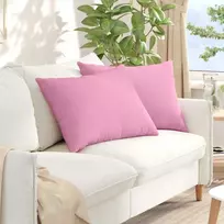 Sofa Pagalvės 2 pcs Rožinė 70 x 50 cm audinys
