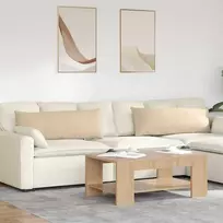Sofa Pagalvės 2 pcs Kreminė 120 x 40 cm audinys