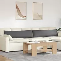 Sofa Pagalvės 2 vnt. audinys Tamsiai pilka 145 x 40 cm