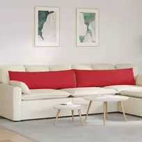 Sofa Pagalvės 2 pcs Raudona 145 x 40 cm audinys