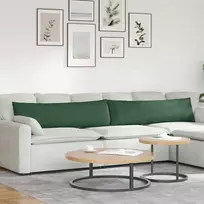 Sofa Pagalvės 2 pcs Tamsiai žalia 145 x 40 cm