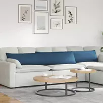 Sofa Pagalvės 2 vnt. audinys Mėlyna 200 x 40 cm