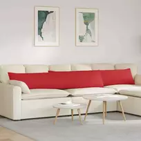 Sofa Pagalvės 2 pcs Raudona 200 x 40 cm audinys