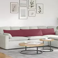 Sofa Pagalvės 2 vnt. audinys Vyno raudona 200 x 40 cm