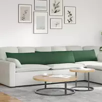 Sofa Pagalvės 2 pcs Tamsiai žalia 200 x 40 cm