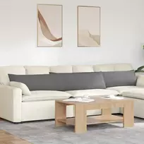 Sofa Pagalvės 2 vnt. audinys Tamsiai pilka 200 x 40 cm
