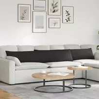 Sofa Pagalvės 2 vnt. audinys Juoda 200 x 40 cm