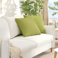 Sofa Pagalvės 2 vnt. audinys Šviesiai žalia 50 x 50 cm