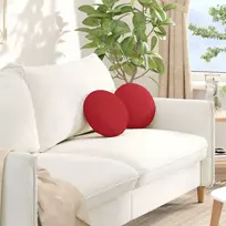 Sėdynių pagalvėlės 2 pcs Raudona Ø30 x 13 cm audinys