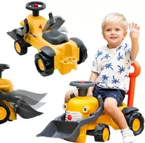 FALK Komatsu Ride-on Tractor Excavator with Bucket and Horn 1-3 Years