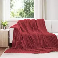 Mesti antklodės 6 pcs Bordo raudona 240 x 220 cm Flysas