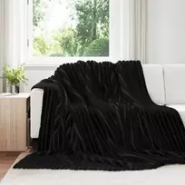 Mesti antklodės 6 pcs Juoda 240 x 220 cm Flysas