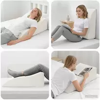 Koja pagalvė Balta 68 x 40 x 21,5 cm PU putos