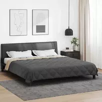 Vasaros antklodė Antracito ir taupe 240 x 200 cm Mikropluoštas