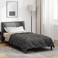 Žiemos antklodė Antracito ir taupe 140 x 200 cm Mikropluoštas