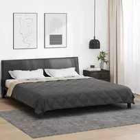 Pilna metų antklodė Antracito ir taupe 220 x 240 cm