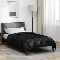 Žiemos antklodė Juoda 140 x 200 cm Satin ir mikropluoštas